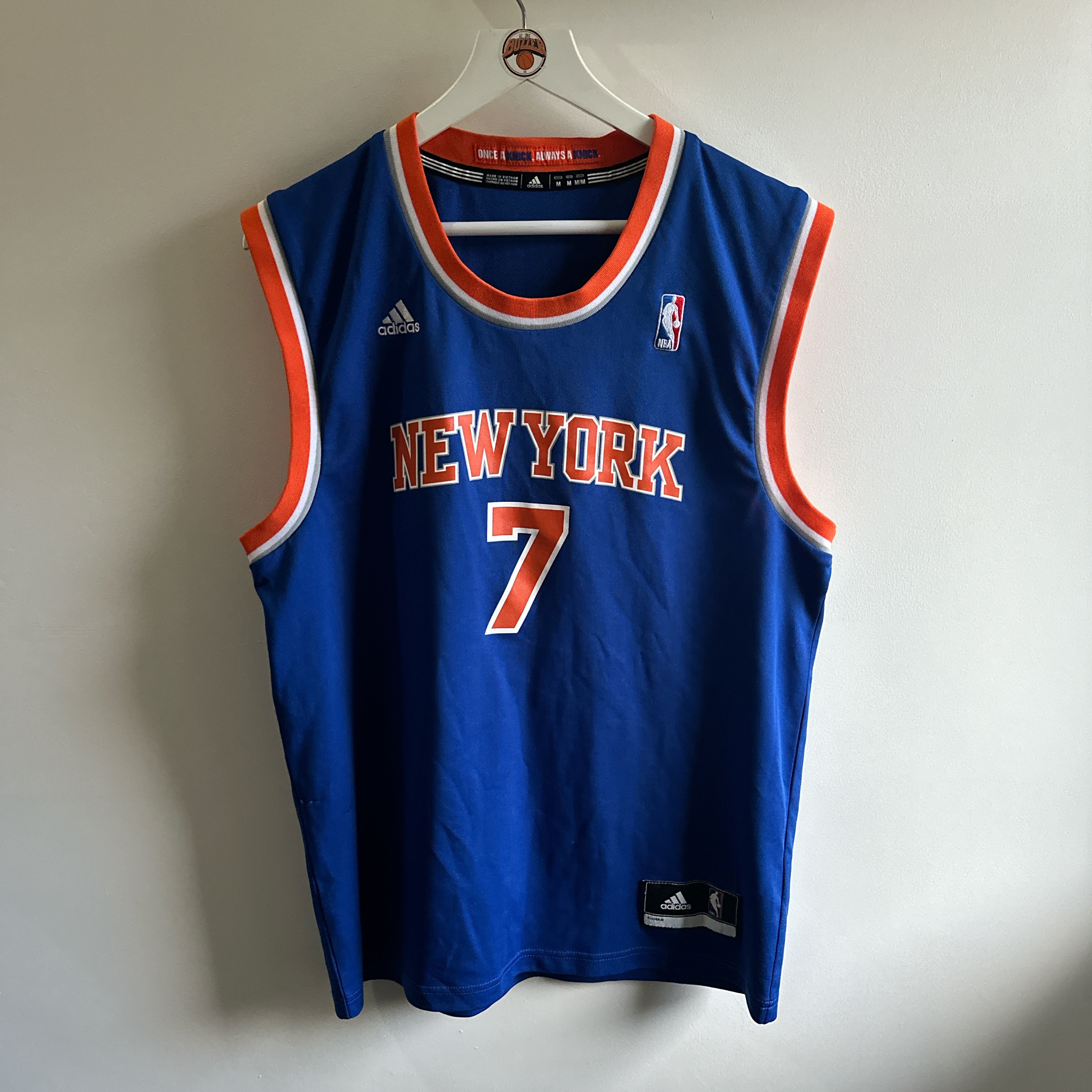 New York Knicks Carmelo Anthony Adidas jersey - Medium (Fits Large)