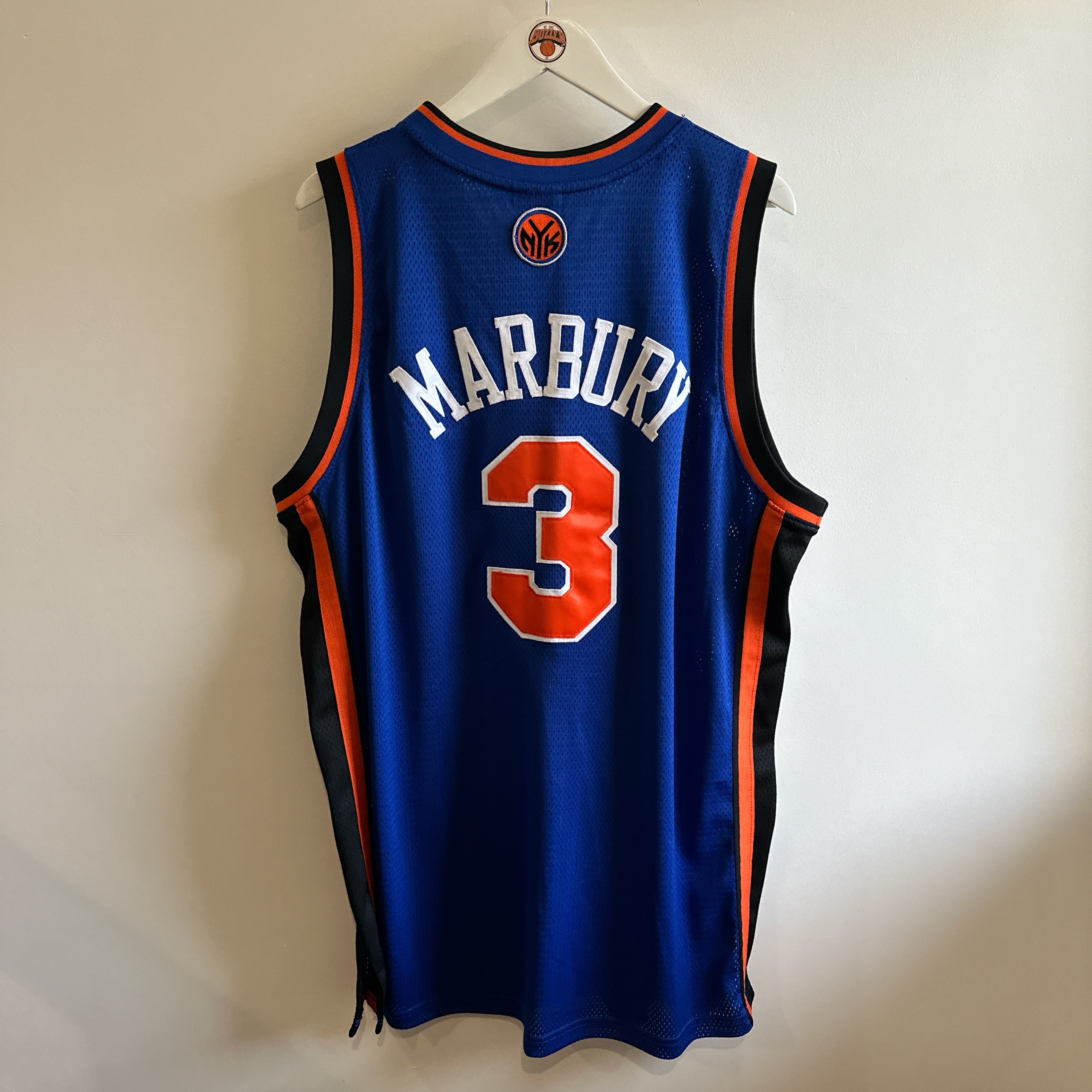 New York Knicks Stephon Marbury Adidas authentic jersey - XL