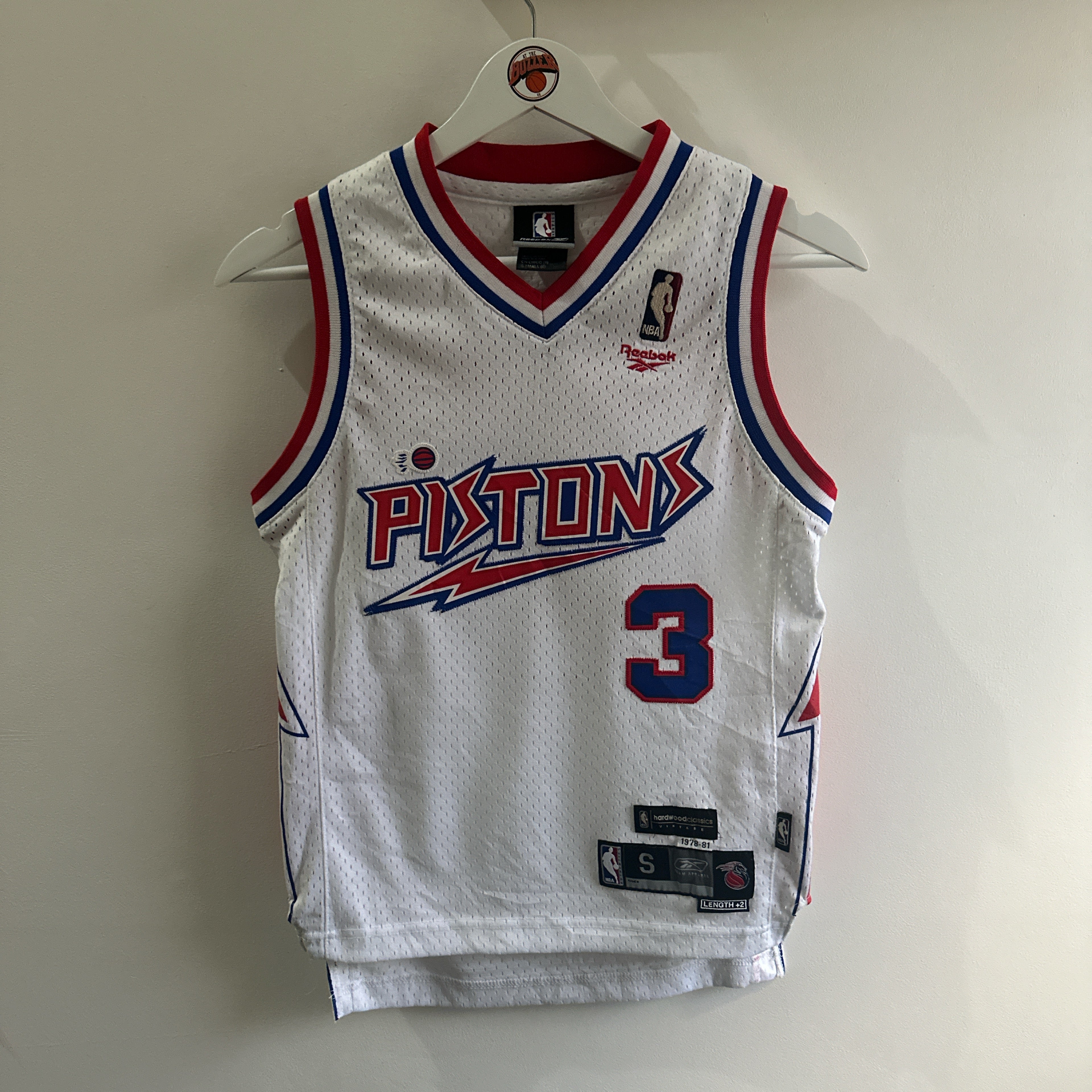 Detroit Pistons Ben Wallace Reebok Jersey - Youth small