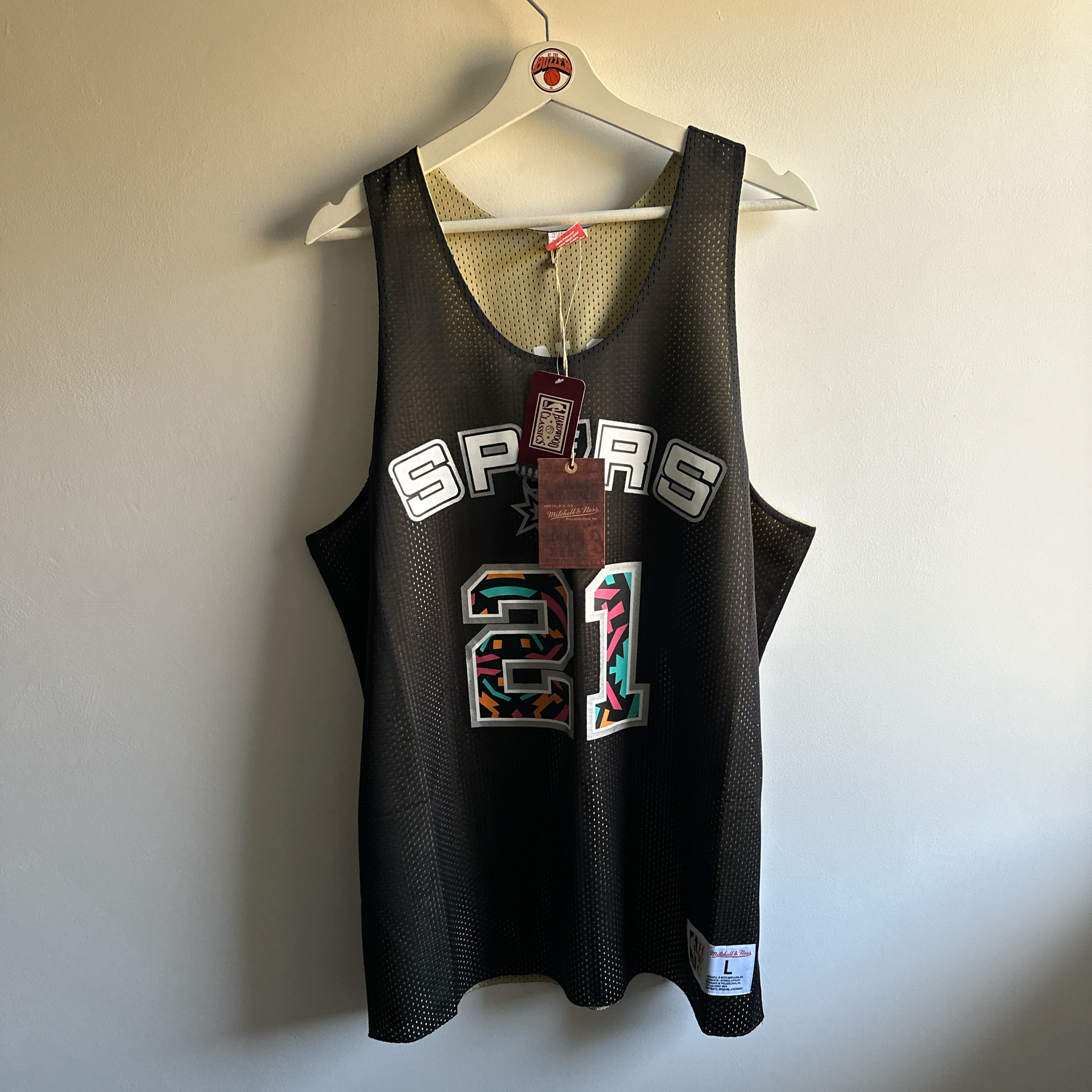 San Antonio Spurs Tim Duncan Mitchell & Ness jersey - Large