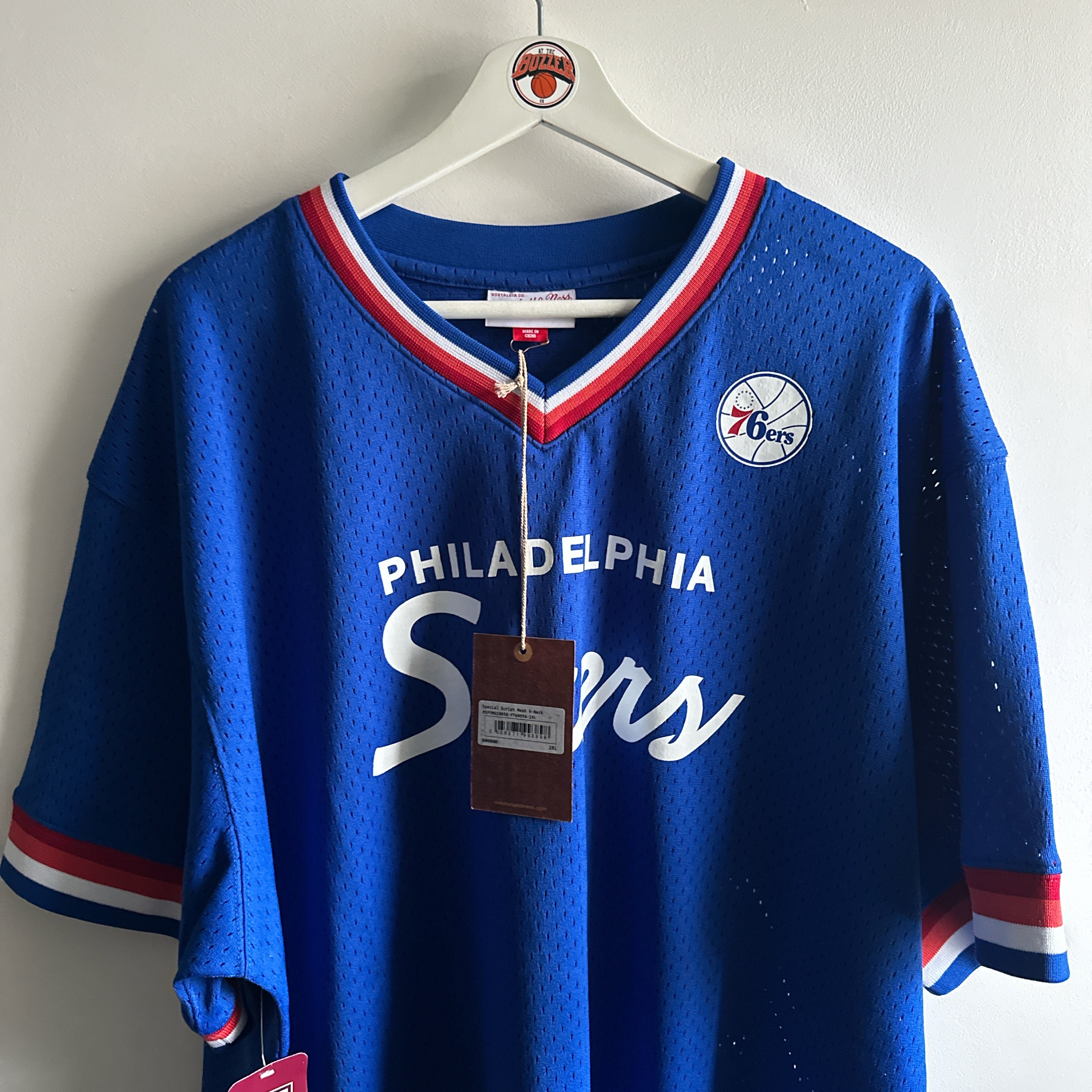 Philadelphia 76ers Mitchell & Ness Mesh T shirt- XXL