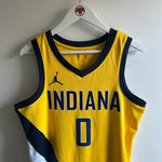 Load image into Gallery viewer, Indiana Pacers Tyrese Haliburton Jordan jersey - Medium
