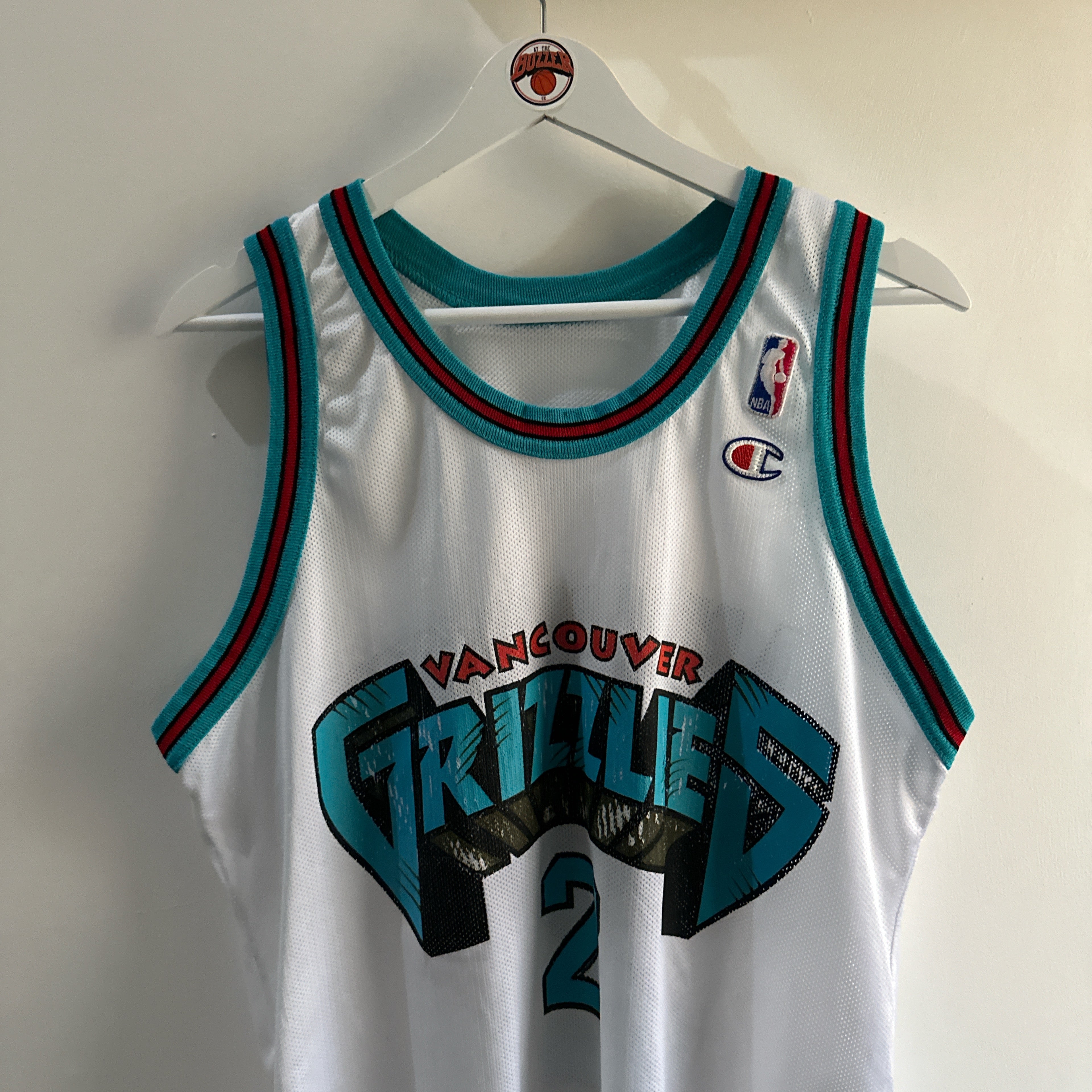 Vancouver Grizzlies Greg Anthony Champion jersey - Small