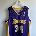 Cargar imagen en el visor de la galería, Los Angeles Lakers Shaquille O’Neal Champion jersey - Large
