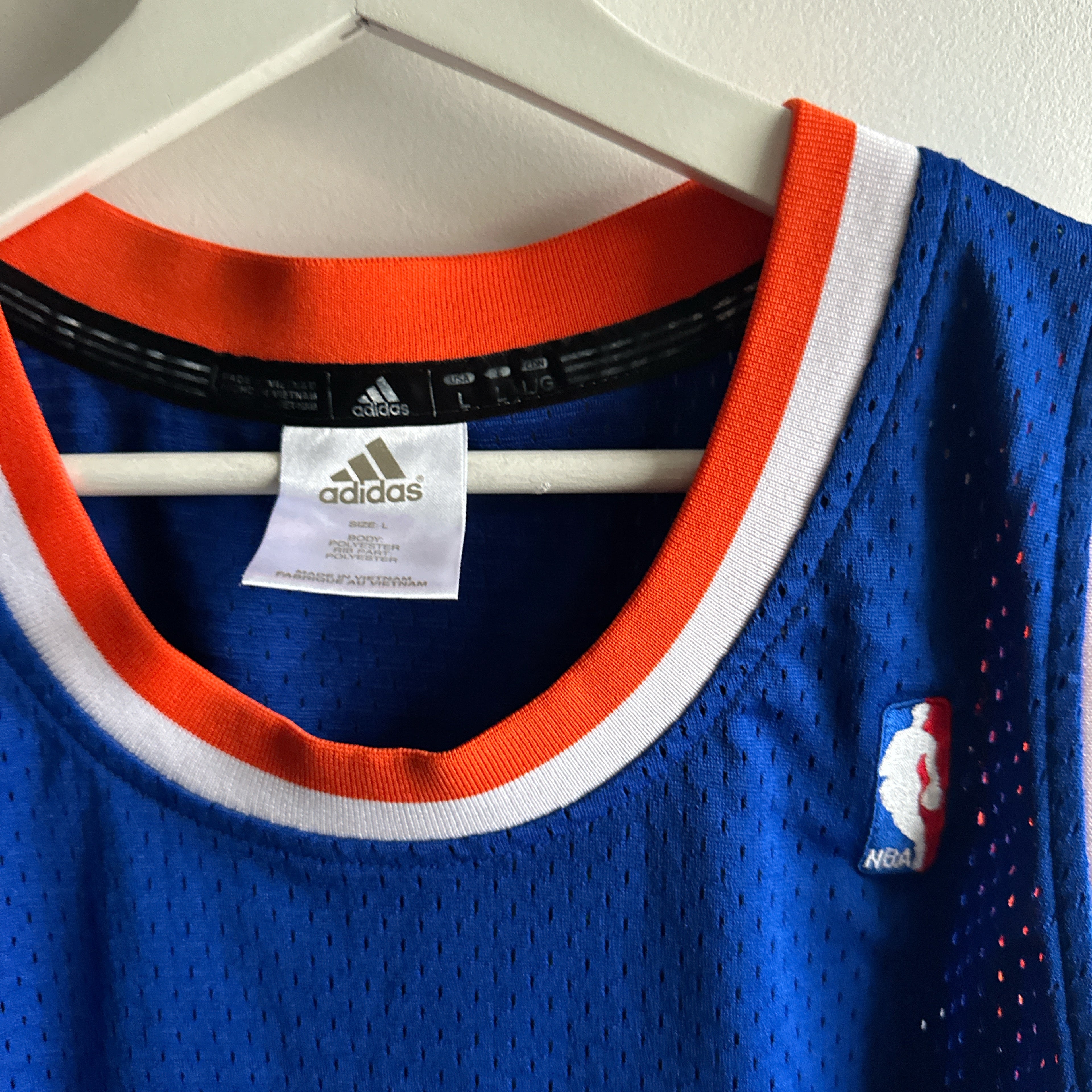 New York Knicks Patrick Ewing Adidas jersey - Large