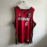 Load image into Gallery viewer, Miami Heat LeBron James Jordan jersey - XXL
