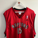 Indlæs billede til gallerivisning Toronto Raptors Vince Carter Reebok jersey - XL
