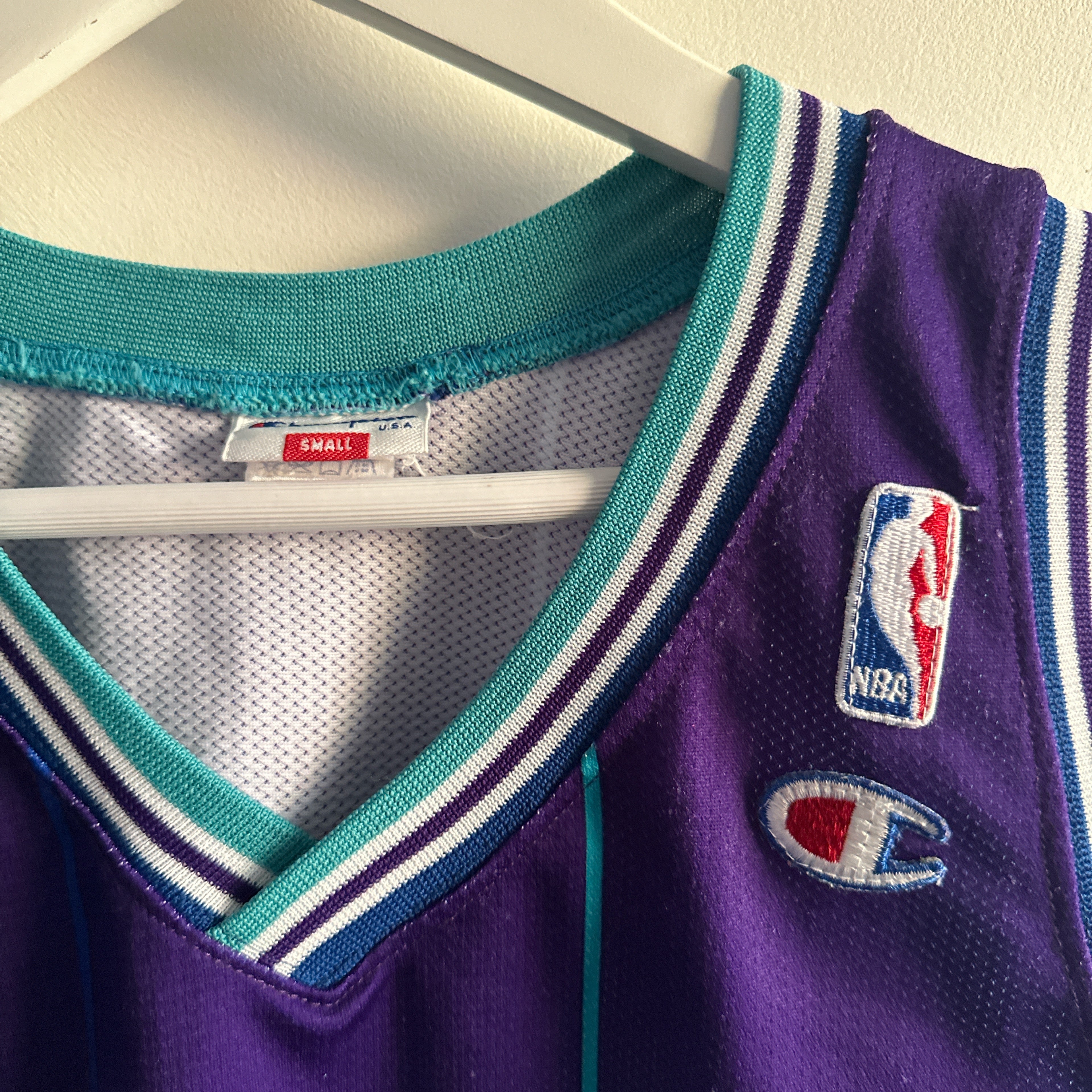 Charlotte Hornets Alonzo Mourning Champion jersey - Small