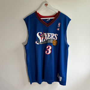 Philadelphia 76ers Allen Iverson Champion jersey - Medium (fits XL)