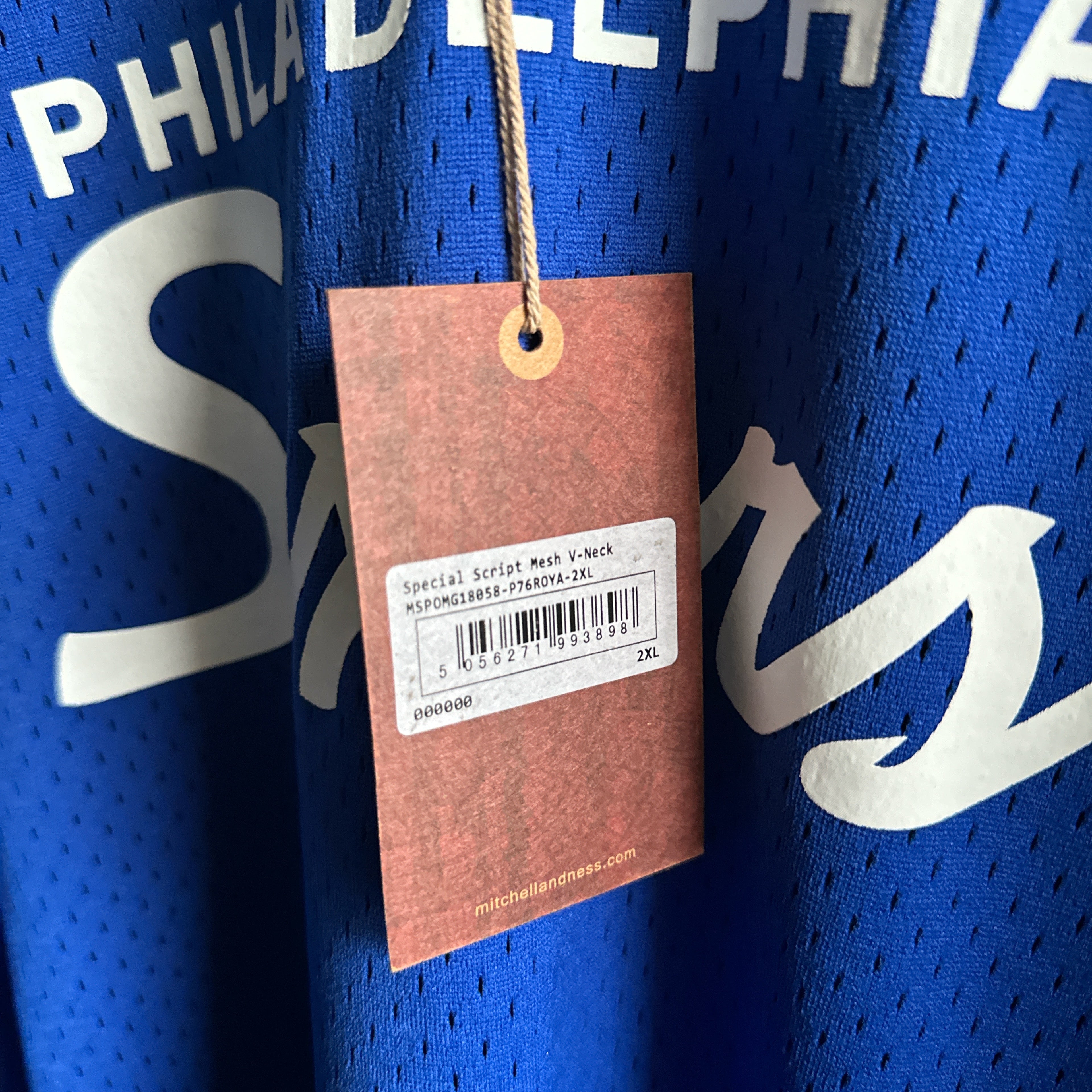 Philadelphia 76ers Mitchell & Ness Mesh T shirt- XXL