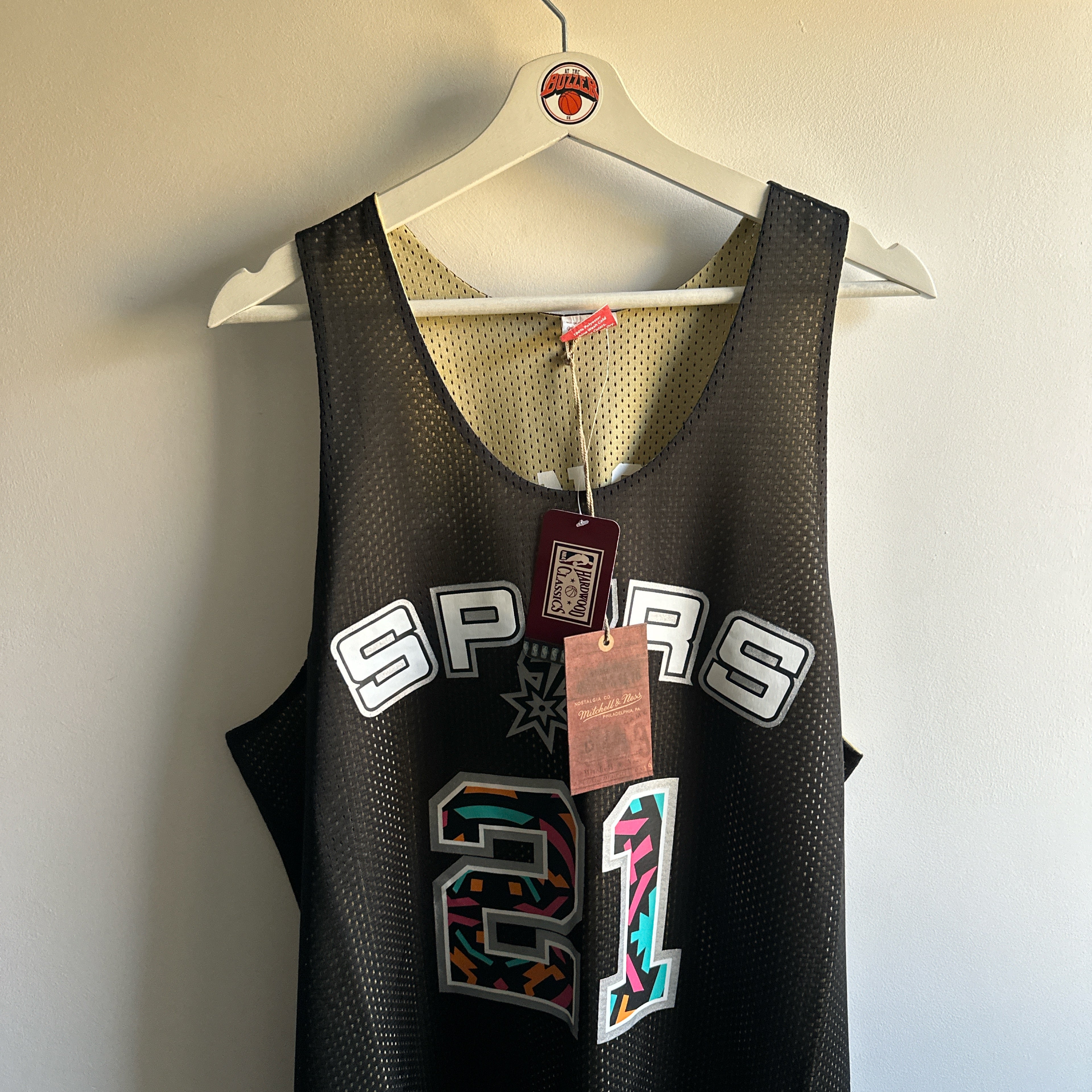 San Antonio Spurs Tim Duncan Mitchell & Ness jersey - Large