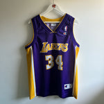 Cargar imagen en el visor de la galería, Los Angeles Lakers Shaquille O’Neal Champion jersey - Large
