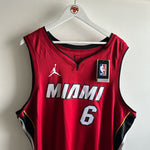 Load image into Gallery viewer, Miami Heat LeBron James Jordan jersey - XXL
