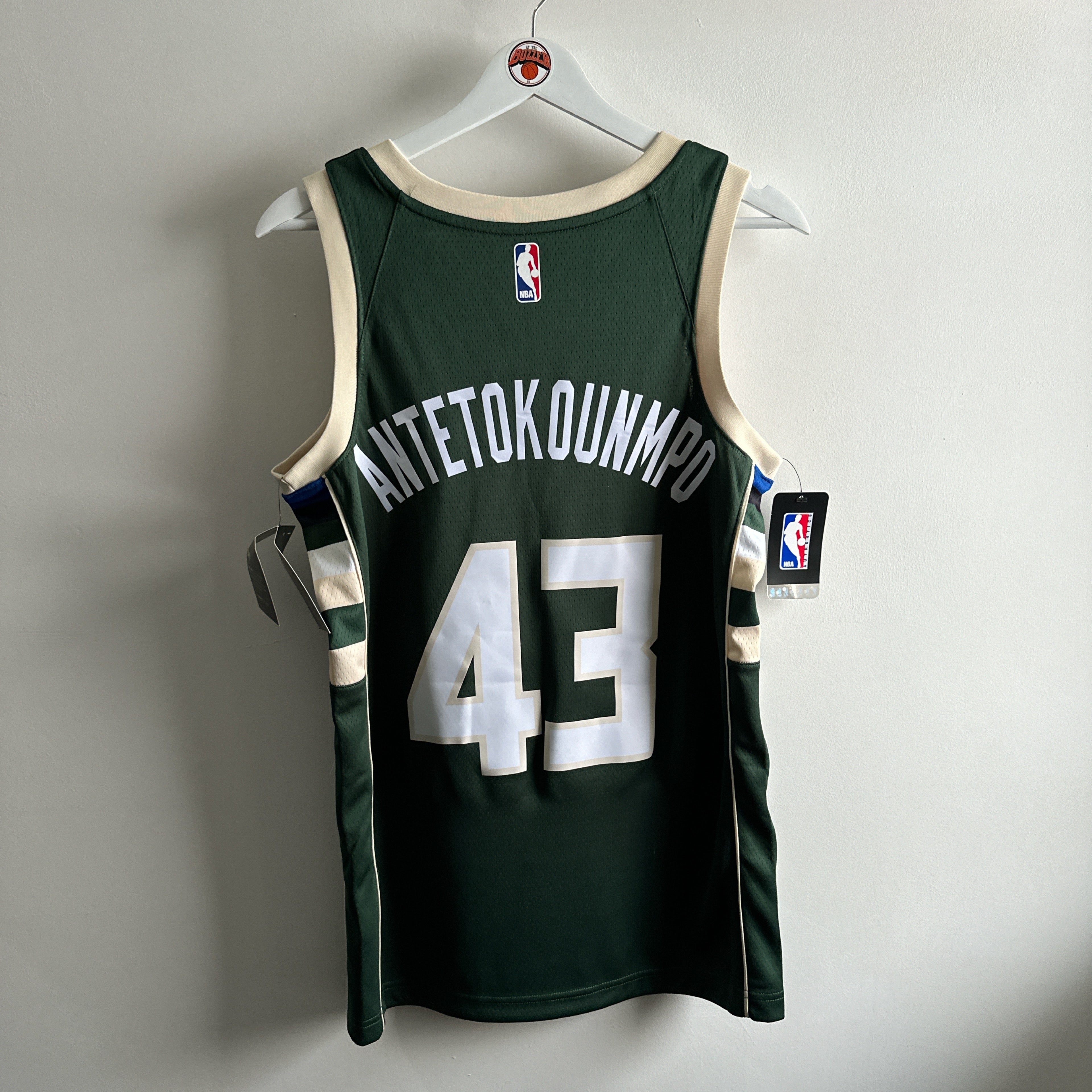 Milwaukee Bucks Thanasis Antetokounmpo Nike jersey - Small