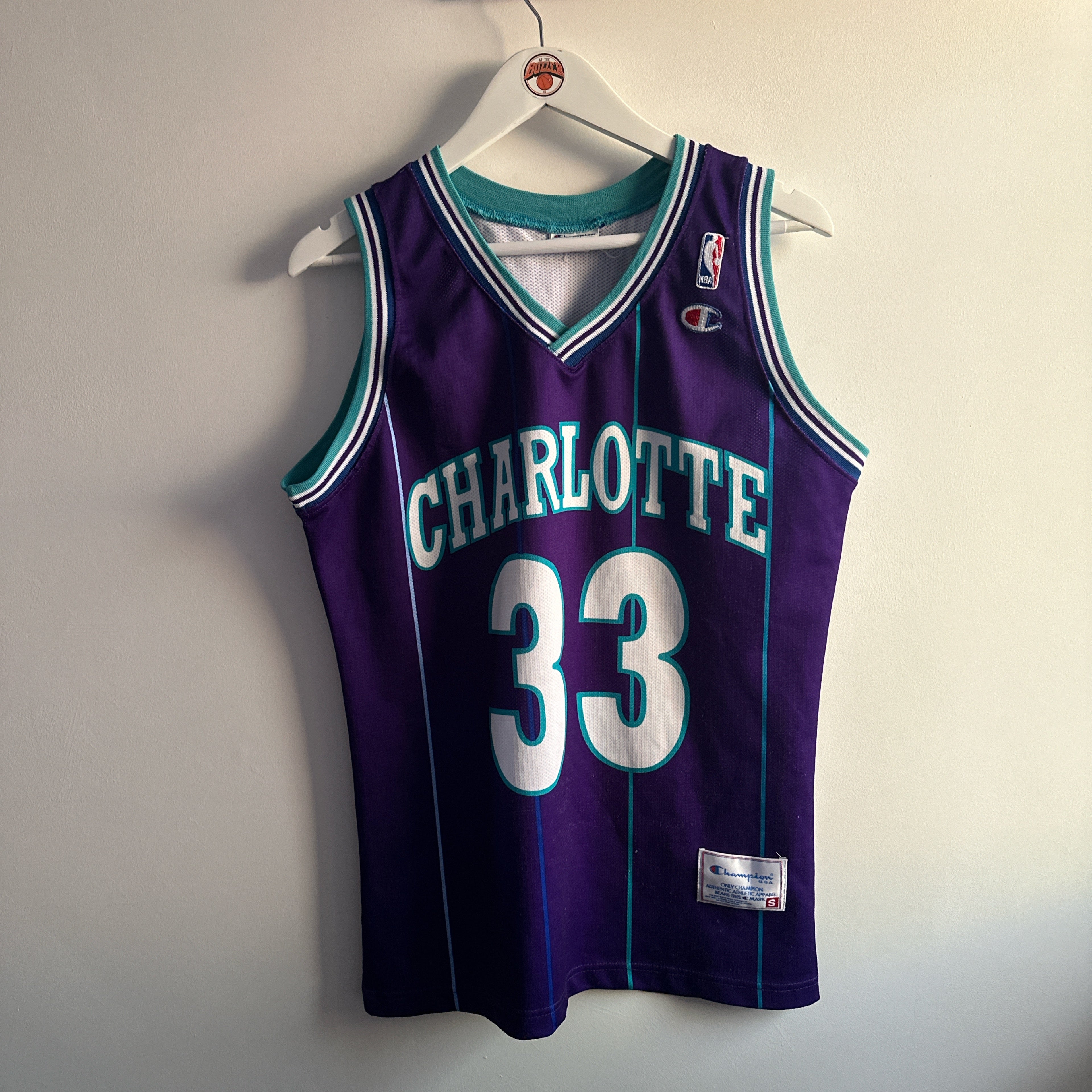 Charlotte Hornets Alonzo Mourning Champion jersey - Small