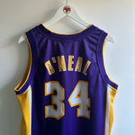 Cargar imagen en el visor de la galería, Los Angeles Lakers Shaquille O’Neal Champion jersey - Large
