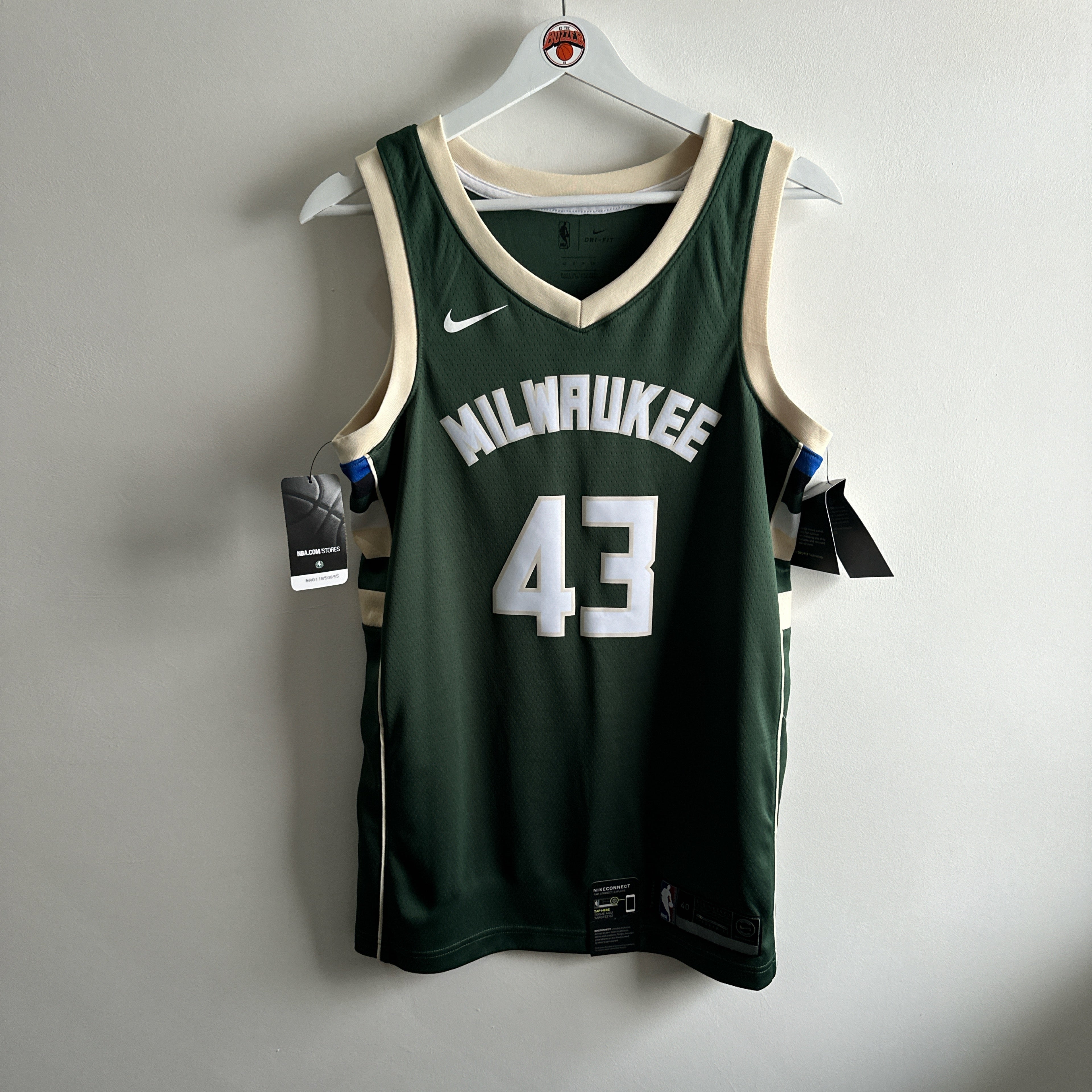 Milwaukee Bucks Thanasis Antetokounmpo Nike jersey - Small