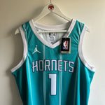 Load image into Gallery viewer, Charlotte Hornets Lamelo Ball Jordan jersey - XL
