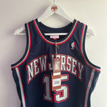 Φόρτωση εικόνας στο εργαλείο προβολής Συλλογής, New Jersey Nets Vince Carter Mitchell &amp; Ness jersey - Medium
