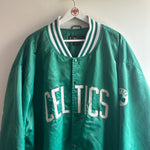Charger l&#39;image dans la galerie, Boston Celtics Reebok satin bomber varsity Jacket - XXXL
